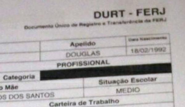 Documento enviado pelo Vasco continha data de nascimento errada