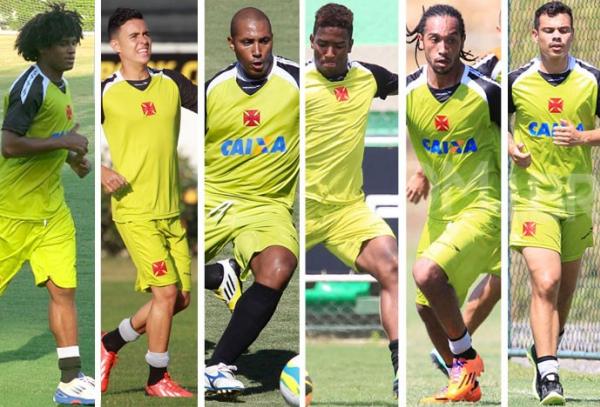 Barbio, Montoya, Reginaldo, Thalles, Everton e Bernardo: seis por uma vaga no Vasco