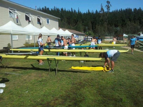 Seleo argentina treina no local das competies, o Centro de Alto Rendimiento Laguna Curauma