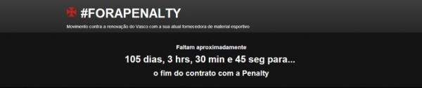 Site contra a atual fornecedora do Vasco tem at contagem regressiva para o fim do compromisso