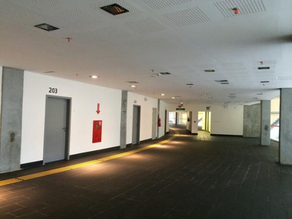 rea dos camarotes pronta para receber os torcedores