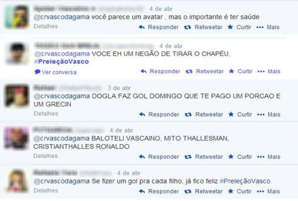 Torcedores do Vasco no Twitter