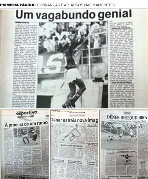 Os jornais guardados do museu da Portuguesa refletem as polmicas na carreira do craque
