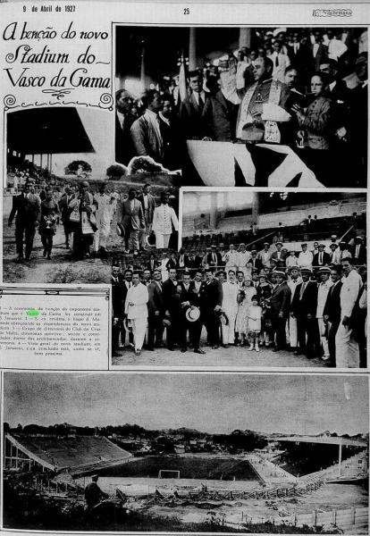 Vasco A Beno do Novo Estdio do Vasco Revista da Semana 1927