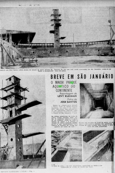 Vasco Parque Aqutico Revista Esporte Ilustrado 1950