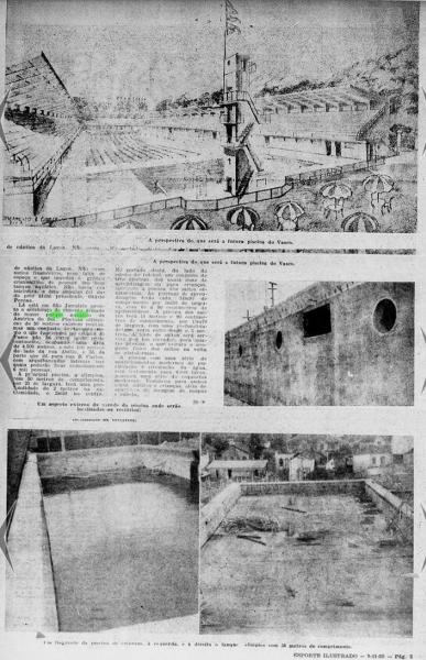 Vasco Parque Aqutico Revista Esporte Ilustrado 1950
