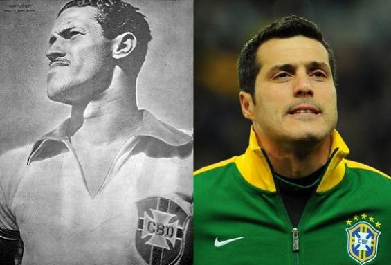 Ademir Menezes e Jlio Csar: 'Queixadas' em 1950 e 2014