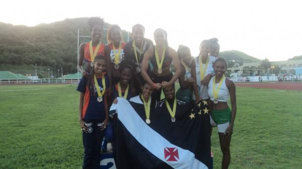Vasco foi o grande campeo do revezamento 4x100 metros feminino