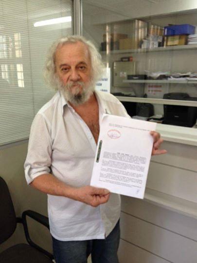 Grande benemrito Jos Luiz Mano apresenta moo para criao da 'Medalha de Prata Cndido Jos de Arajo' 