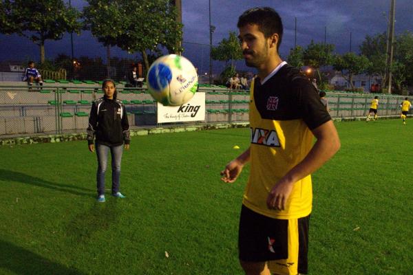 Luan e Larissa brincaram de altinho na reta final do encontro
