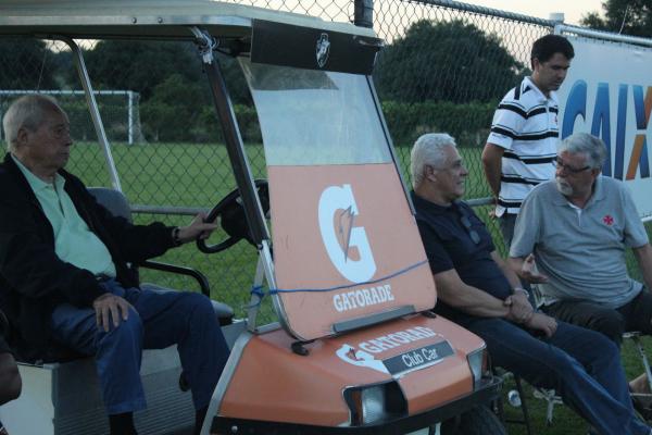Calada, Roberto Dinamite, Peralta e Luiz Carlos (coordenador do juvenil)