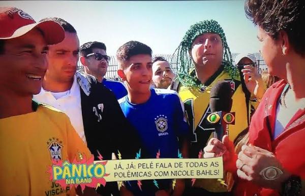 Homem Piruca na tela da Band