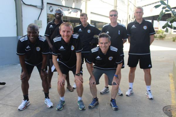 Sete membros da Professional Footballers' Association estiveram na Colina