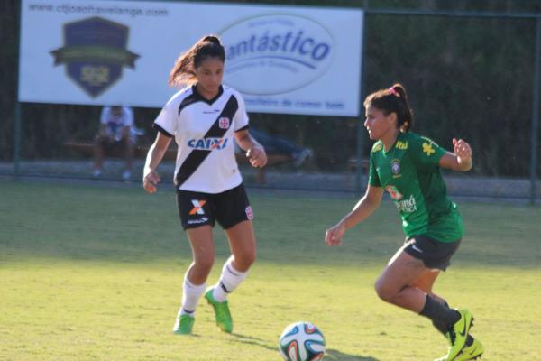 Capit do sub-17, zagueira Larissa Arajo se destacou no amistoso