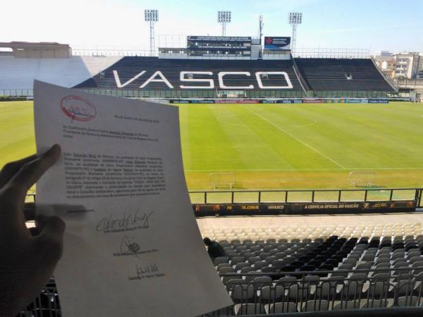 Protocolo de registro da chapa Vasco Mais que um Gigante