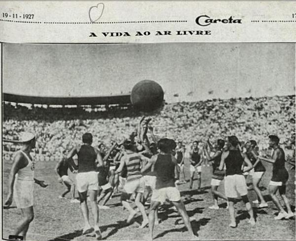 Vasco 1 x 0 Flamengo Pusch Ball Revista O Careta 1927