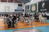 Caf da manh foi servido para os presentes ao Ginsio Forninho