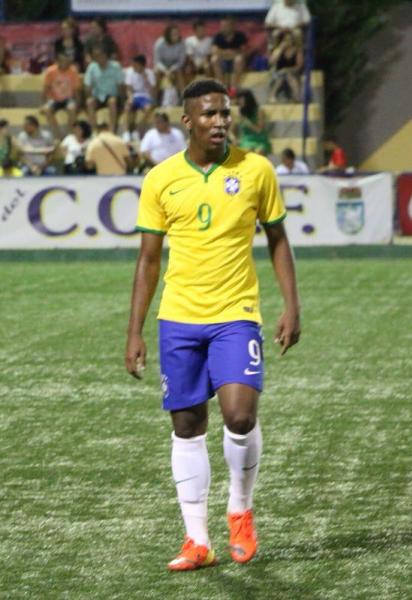 Thalles foi o camisa 9 do sub-20 brasileiro no torneio