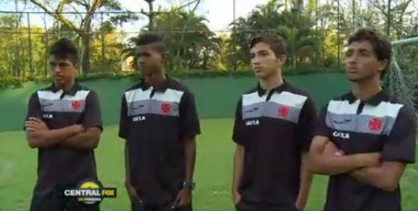 Evander, Alan, Andrey e Hugo, promessas do Juvenil do Vasco