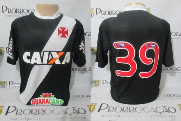 Uniforme tampo utilizado pela equipe de Beach Soccer do Vasco