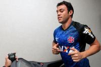 Klber treinou na academia nesta manh, em Recife