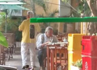 Fernando Horta (de amarelo) e Eurico em encontro sobre a chapa semana passada