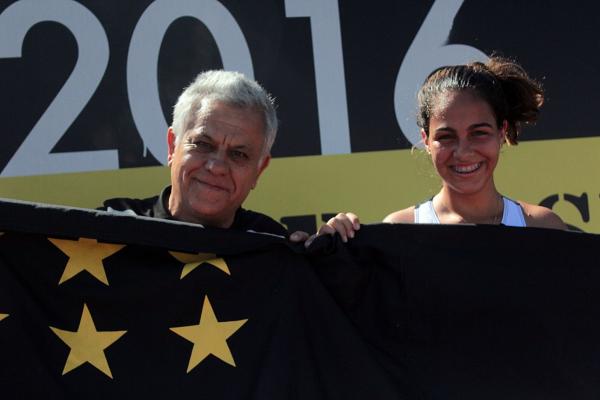 Joaquim Oliveira, diretor do Remo, e Bruna Carvalho