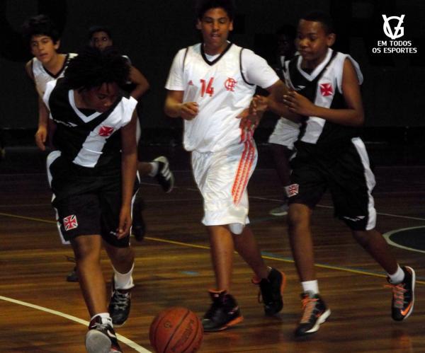 Matheus carrega a bola em direo ao ataque.