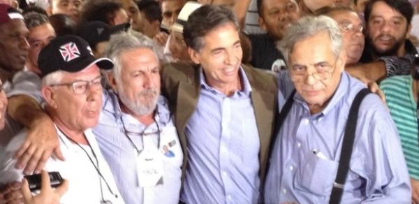 Ronaldo, Aldo Rebelo, Jrme Valcke e Luis Fernandes em entrevista coletiva sobre a preparao da Copa de 2014