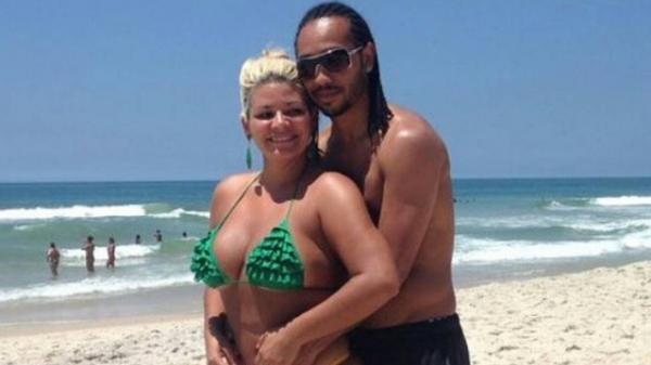 Everton e a mulher Neiva