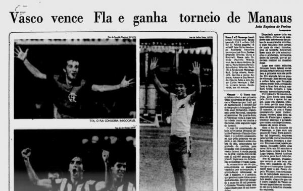 Matria do Jornal do Brasil sobre o ttulo do Vasco