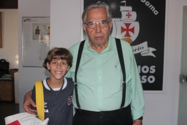 Raphael foi recebido pelo Presidente Eurico Miranda