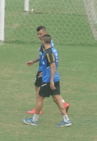 Bernardo animado no treino