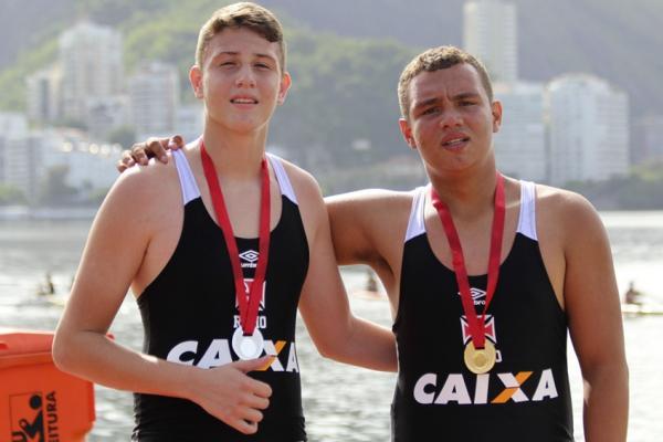 Gabiel Emilio e Vitor Hugo fizeram a dobradinha no Canoe 13 anos