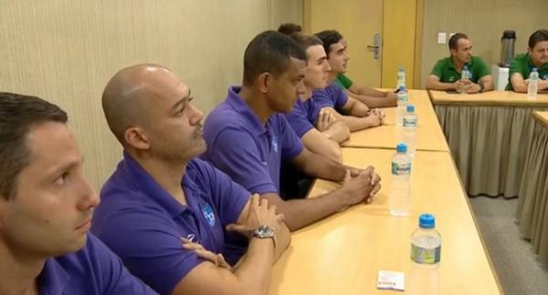 Trio se concentra em hotel no rio antes do clssico