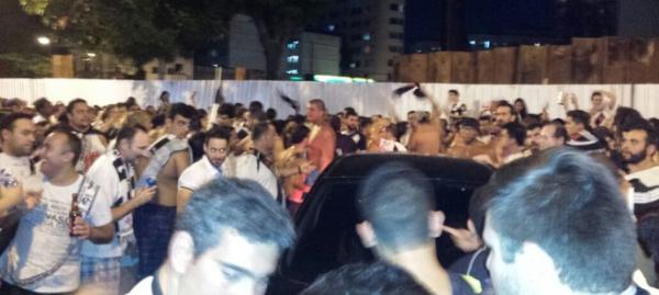 Torcida do Vasco comemora o ttulo carioca