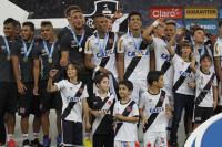 Jogadores comemoram o titulo