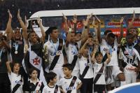 Jogadores comemoram o titulo