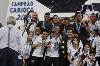 Jogadores comemoram o titulo