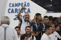 Jogadores comemoram o titulo