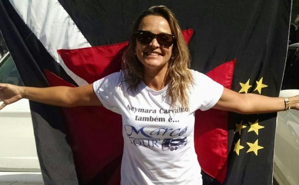 Neymara Carvalho na excurso rumo ao Rio de Janeiro