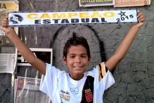 Lucas nasceu em 2003 no ltimo ttulo do Vasco