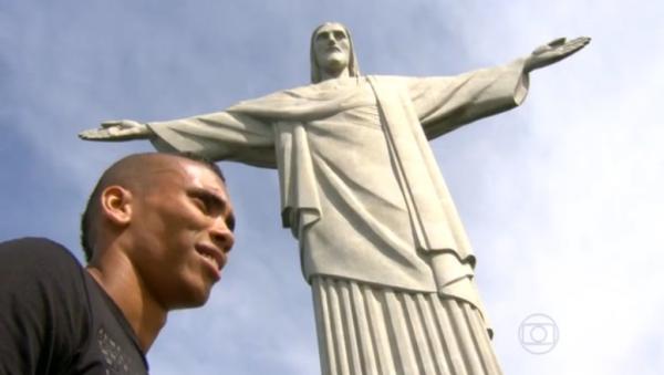 Madson no Cristo Redentor