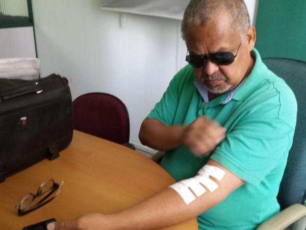 Josu Clementino da Silva, o Naval, levou seis pontos no brao