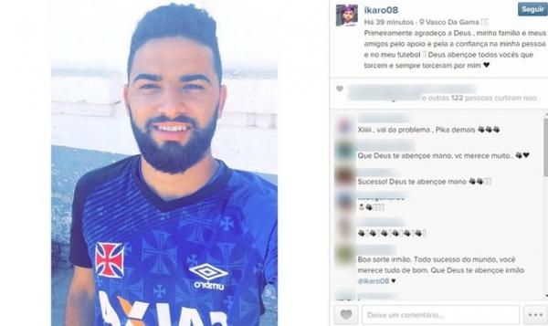 Ikaro tem apenas 19 anos e chegou a ser sondado por outros clubes