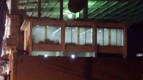 Sala da presidncia com persianas fechadas horas depois da derrota do Vasco