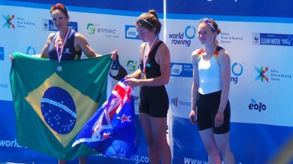 Fabiana ficou em segundo lugar na final do Single Skiff