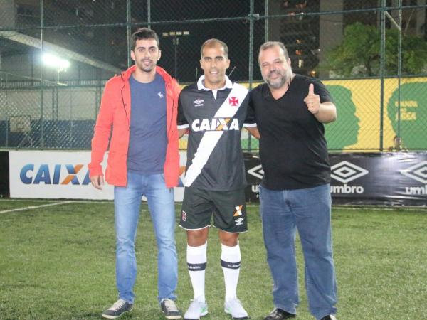 Leandro Brito, diretor do Vasco Fut 7, Felipe Maestro e Carlos Gandola, assessor especial da presidncia