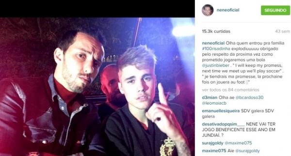 Nen com Justin Bieber