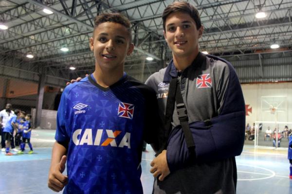 Marlon ao lado de Mateus Vital, uma de suas inspiraes